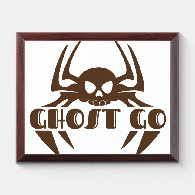 Ghost Go Spooky Season Award Plaque (Horizontal)