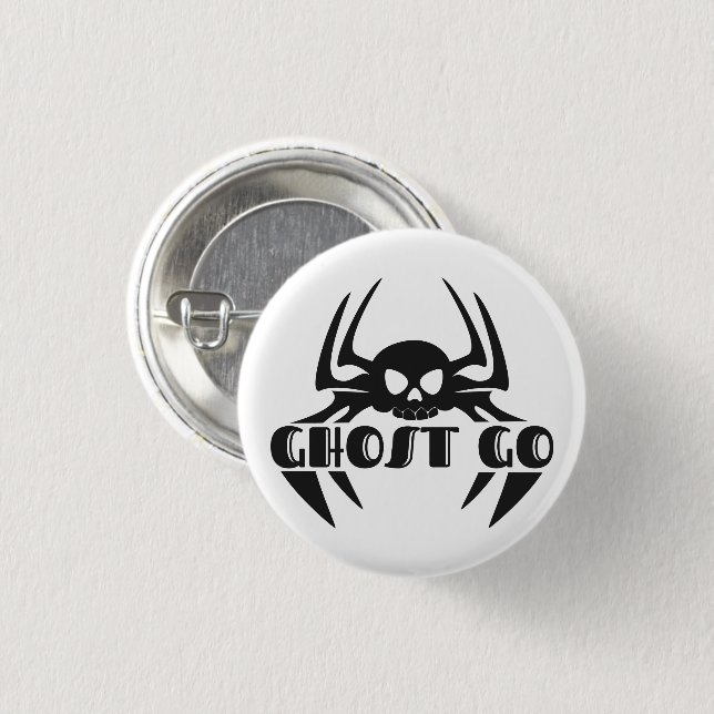 Ghost Go Spooky Season Button (Front & Back)
