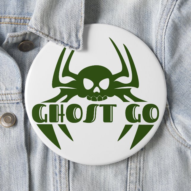 Ghost Go Spooky Season Button (In Situ)