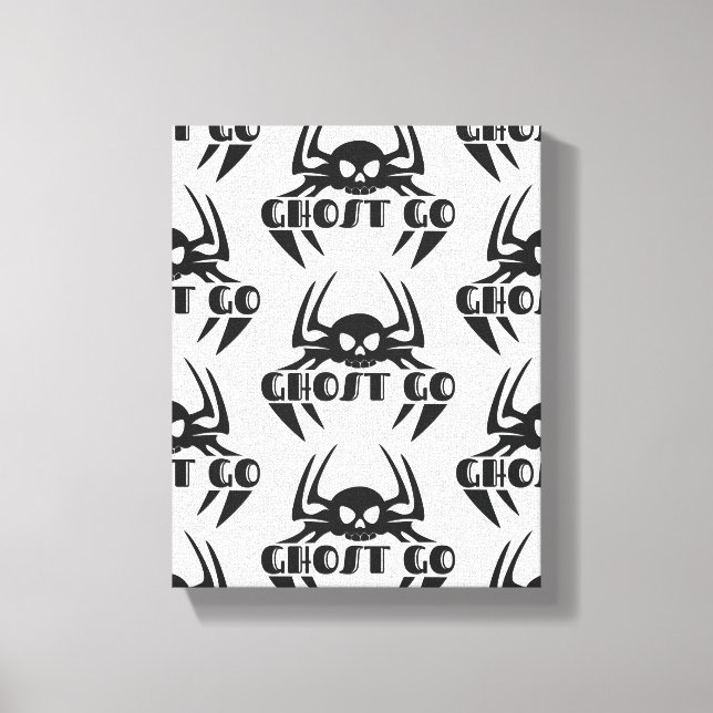Ghost Go Spooky Season Canvas Print (Front)