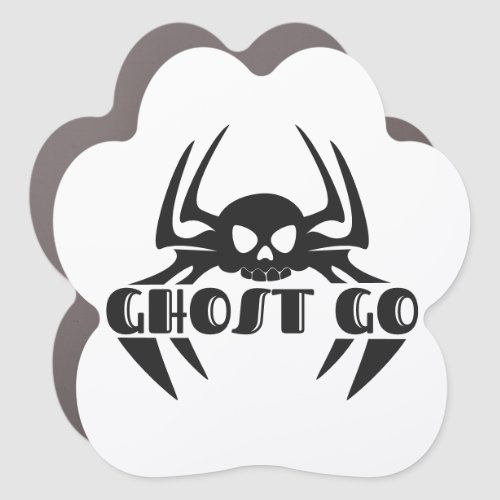 Ghost Go Spooky Season Car Magnet