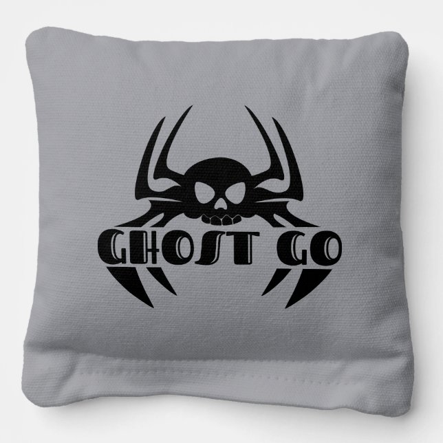Ghost Go Spooky Season Cornhole Bags (Front)