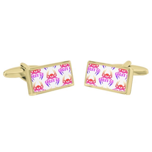 Ghost Go Spooky Season Cufflinks (Angled)