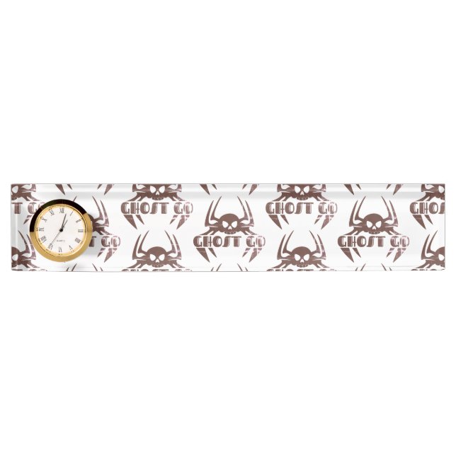 Ghost Go Spooky Season Desk Name Plate (Front)