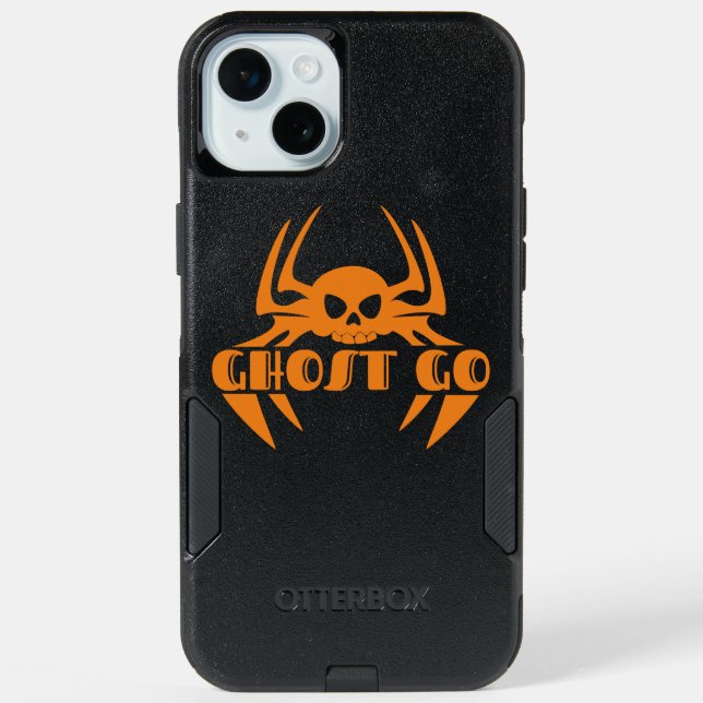 Ghost Go Spooky Season iPhone 15 Plus Case (Back)