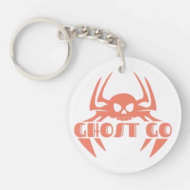 Ghost Go Spooky Season Keychain (Front)