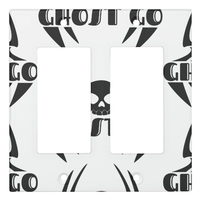 Ghost Go Spooky Season Light Switch Cover (Front)