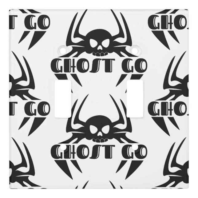 Ghost Go Spooky Season Light Switch Cover (Front)