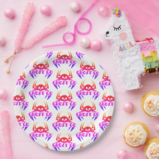 Ghost Go Spooky Season Paper Plates (Party)
