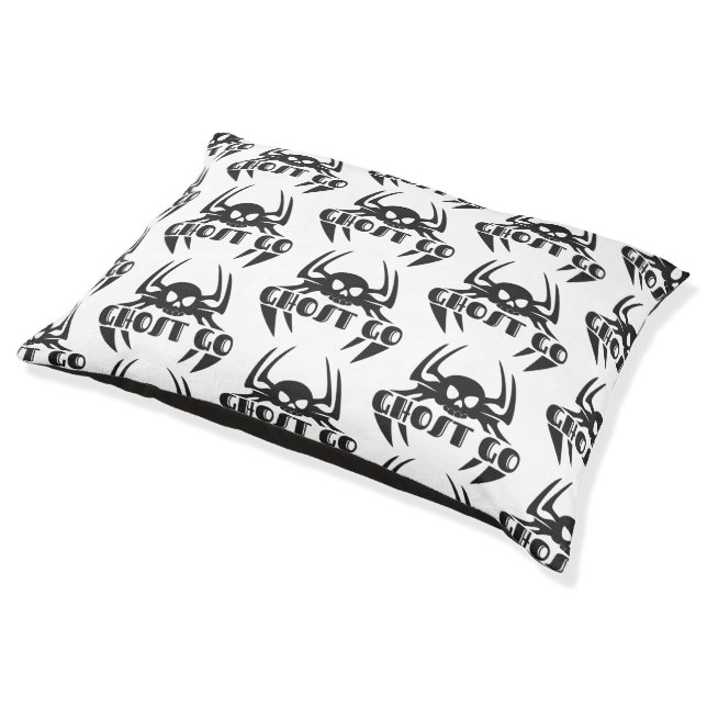 Ghost Go Spooky Season Pet Bed (Angled)