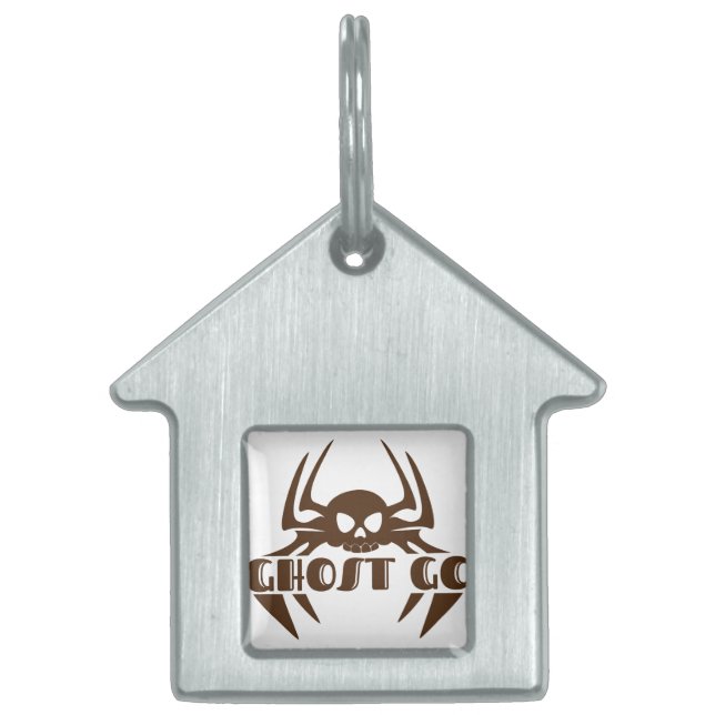 Ghost Go Spooky Season Pet ID Tag (Front)