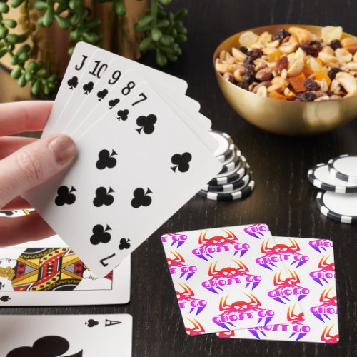 Ghost Go Spooky Season Poker Cards