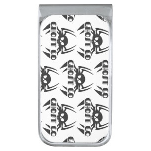 Ghost Go Spooky Season Silver Finish Money Clip