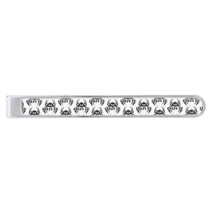 Ghost Go Spooky Season Silver Finish Tie Bar