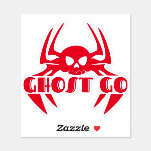 Ghost Go Spooky Season Sticker