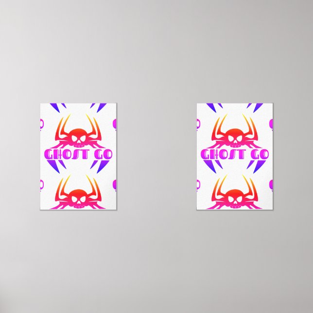 Ghost Go Spooky Season Wall Art Sets (Front)