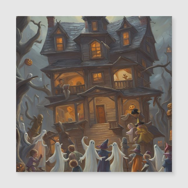 Ghost, Goblins and Witches Halloween Party  (Front)