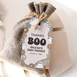 Ghost Halloween Baby Shower Favor Tag