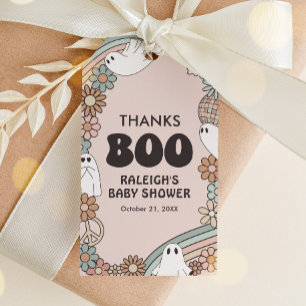 Ghost Halloween Baby Shower Favor Tag