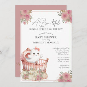 Ghost Halloween Baby Shower Invitation