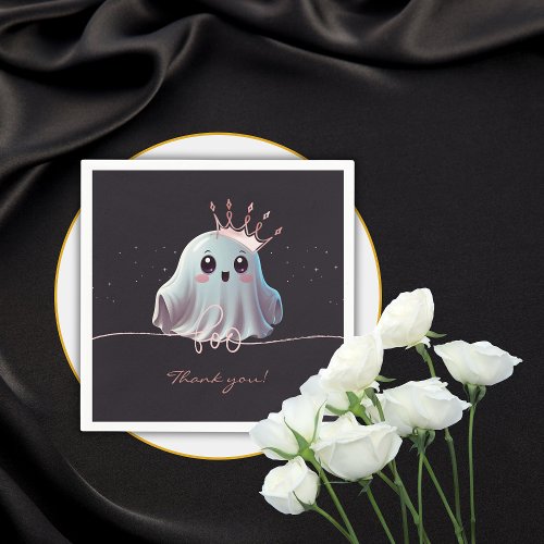 Ghost Halloween Baby Shower Little Boo Napkins