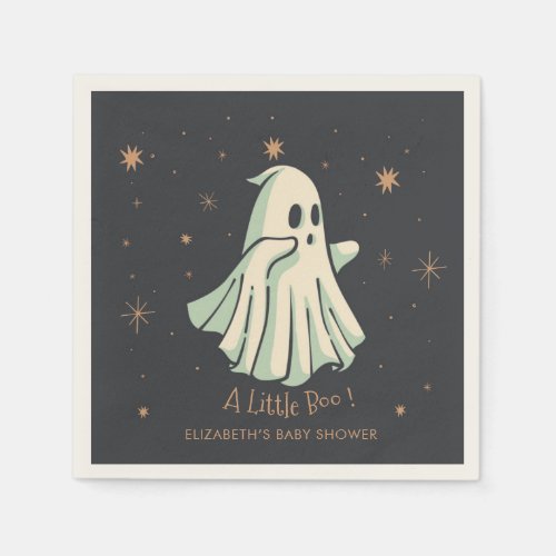 Ghost Halloween Baby Shower Napkins