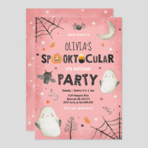 Ghost Halloween Birthday Invite Spooktacular Party