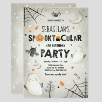 Ghost Halloween Birthday Invite Spooktacular Party