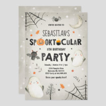 Ghost Halloween Birthday Invite Spooktacular Party
