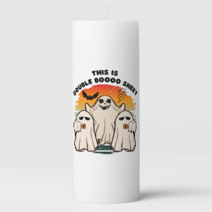 Ghost Halloween Costume Funny Boo Pillar Candle