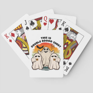 Ghost Halloween Costume Funny Boo Poker Cards