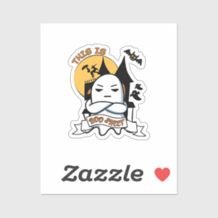 Ghost Halloween Costume Funny Boo Sticker