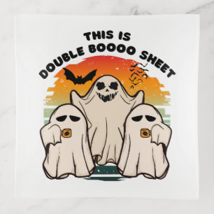 Ghost Halloween Costume Funny Boo Trinket Tray