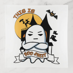 Ghost Halloween Costume Funny Boo Trinket Tray