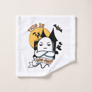 Ghost Halloween Costume Funny Boo Wash Cloth