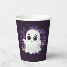 Ghost Halloween Cute Illustration Paper cup