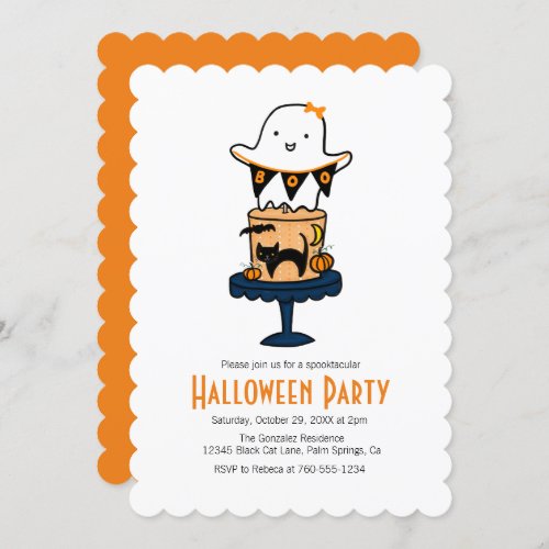Ghost Halloween Invitations