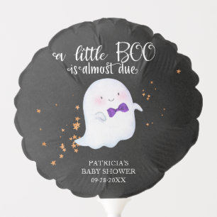 Ghost Halloween Little Boo Boy Baby Shower Balloon