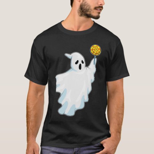 Ghost Halloween Lollipop T_Shirt