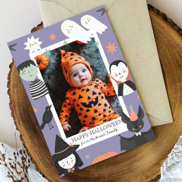 Ghost Halloween My first Boo baby  Holiday Card