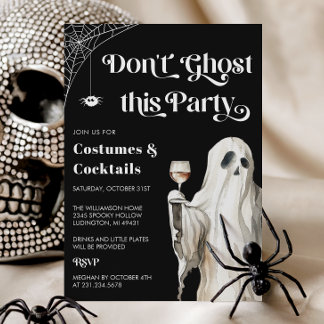 Ghost Halloween Party Invitation