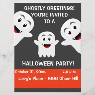 Ghost Halloween Party Invitation