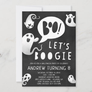 Ghost Halloween Party Invitation - Lets Boogie