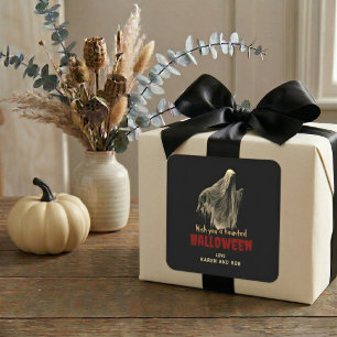 Ghost Halloween Personalized Sticker Party Favor