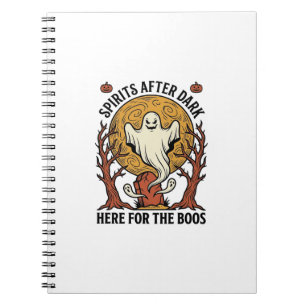 Ghost Halloween Shirt Vintage Engraving Spooky Par Notebook