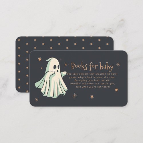 Ghost Halloween Spooktacular Books For Baby Enclosure Card