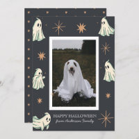 Ghost Halloween Spooktacular Family Photo