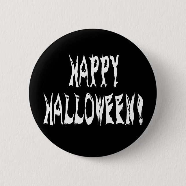 Ghost Halloween Text Button (Front)