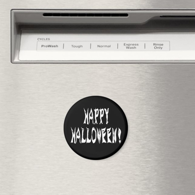 Ghost Halloween Text Magnet (In Situ (Dishwasher))