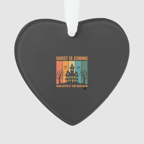 Ghost Haunted House Halloween Vector Design Ornament